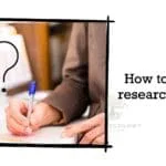 How to write a research paper