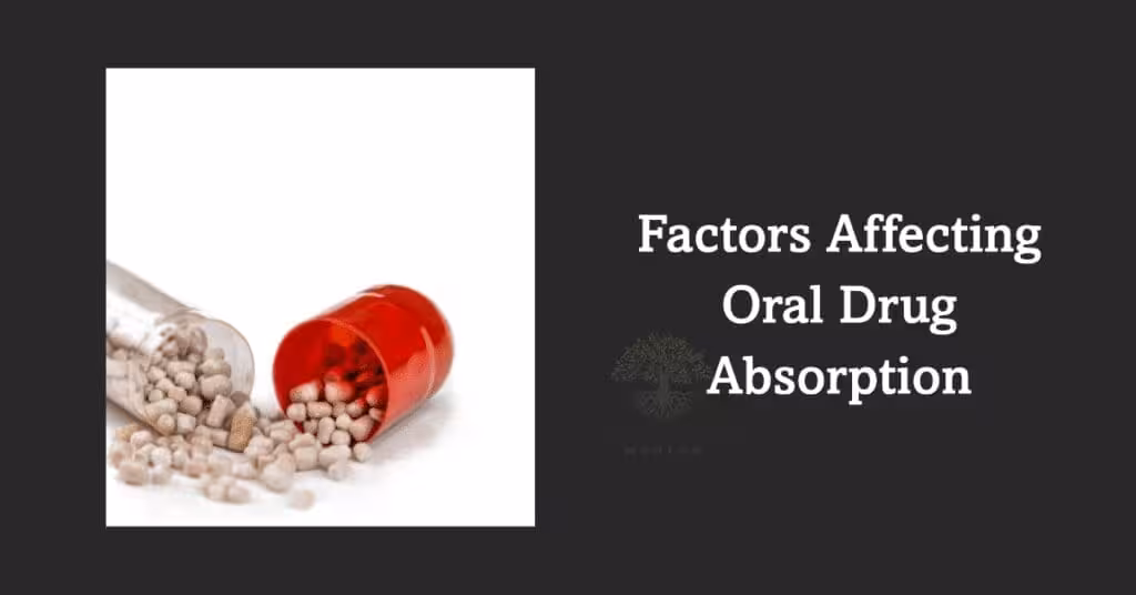 Factors affecting oral drug absorption