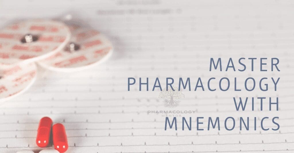 mnemonics in pharmacology