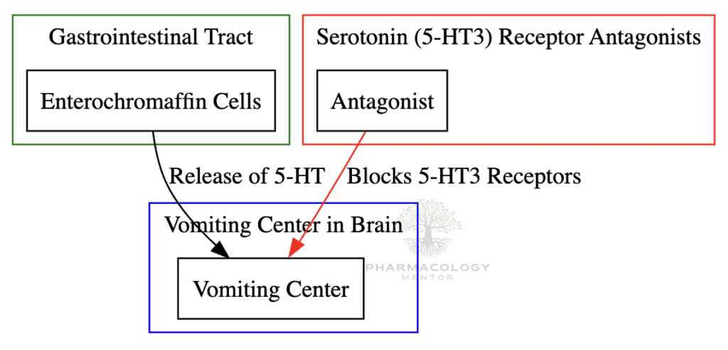 5HT3 antagonists antiemetics MOA