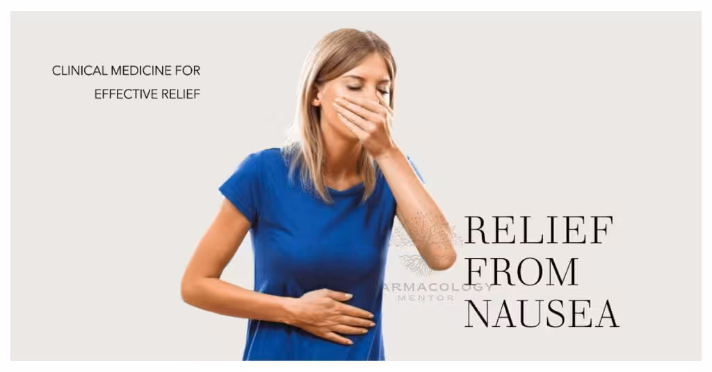 antiemetic drugs to relieve nausea and vomiting