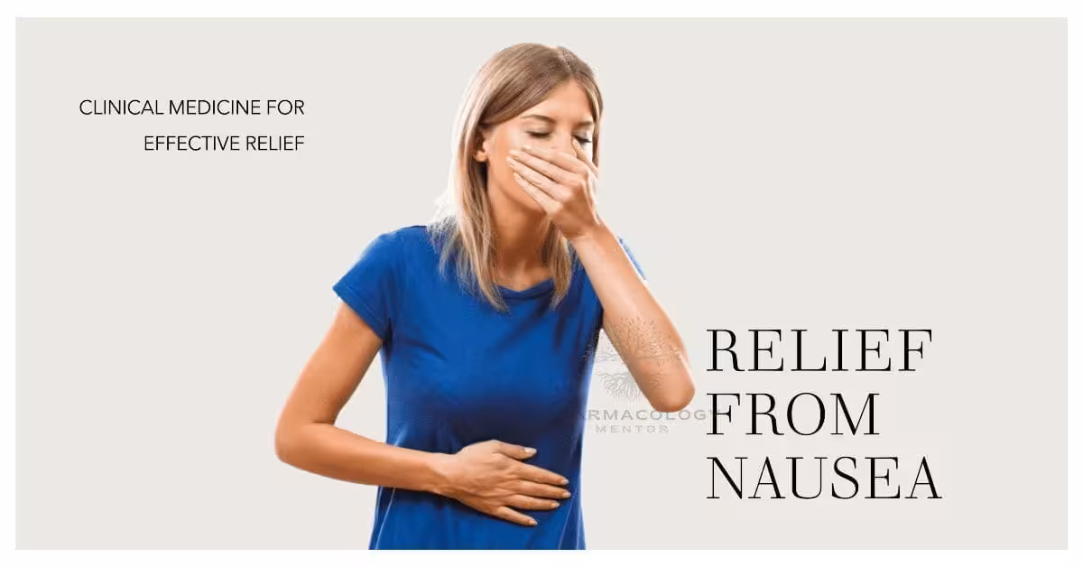 antiemetic drugs to relieve nausea and vomiting
