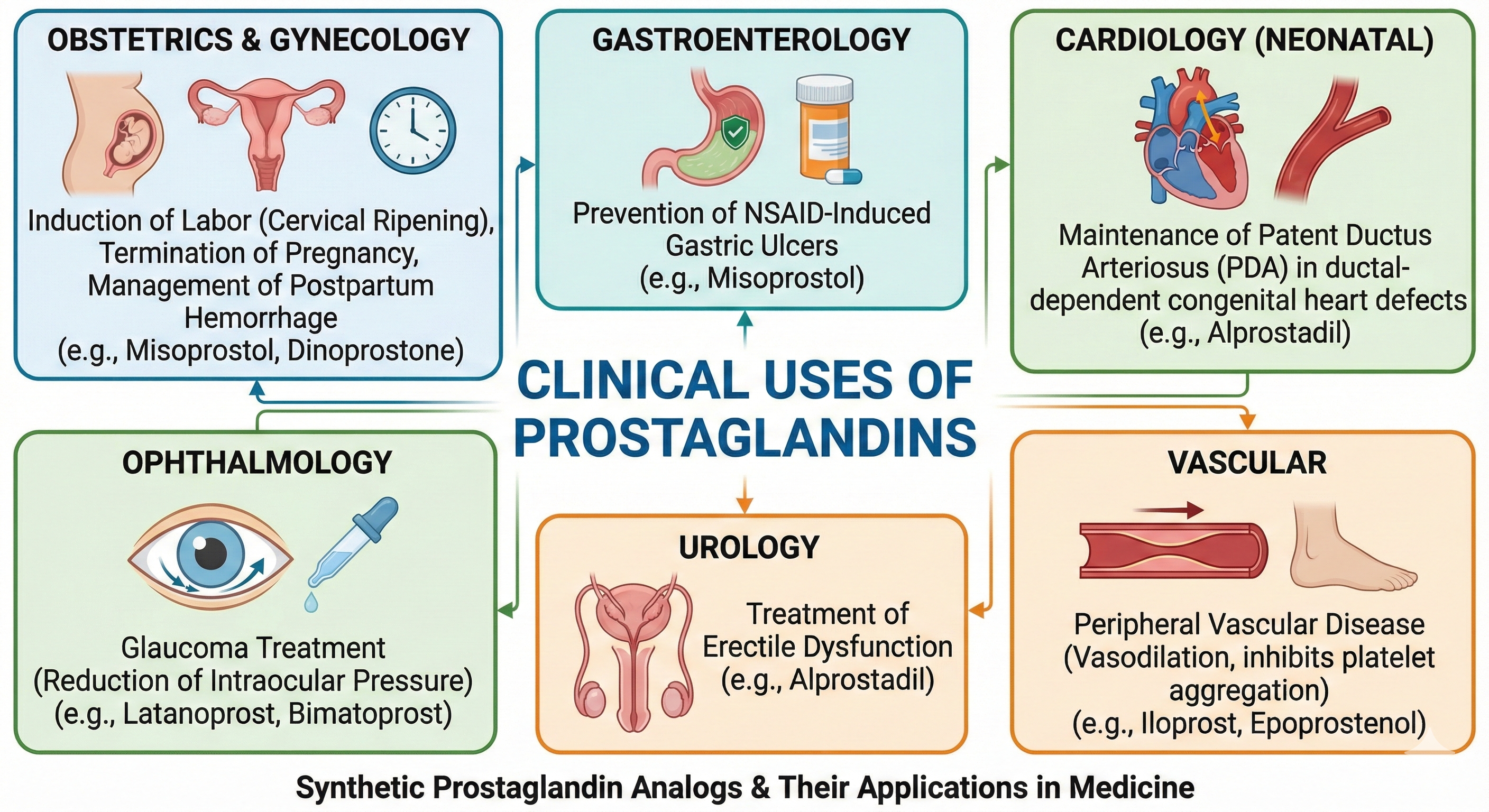 clinical uses of prostaglandins