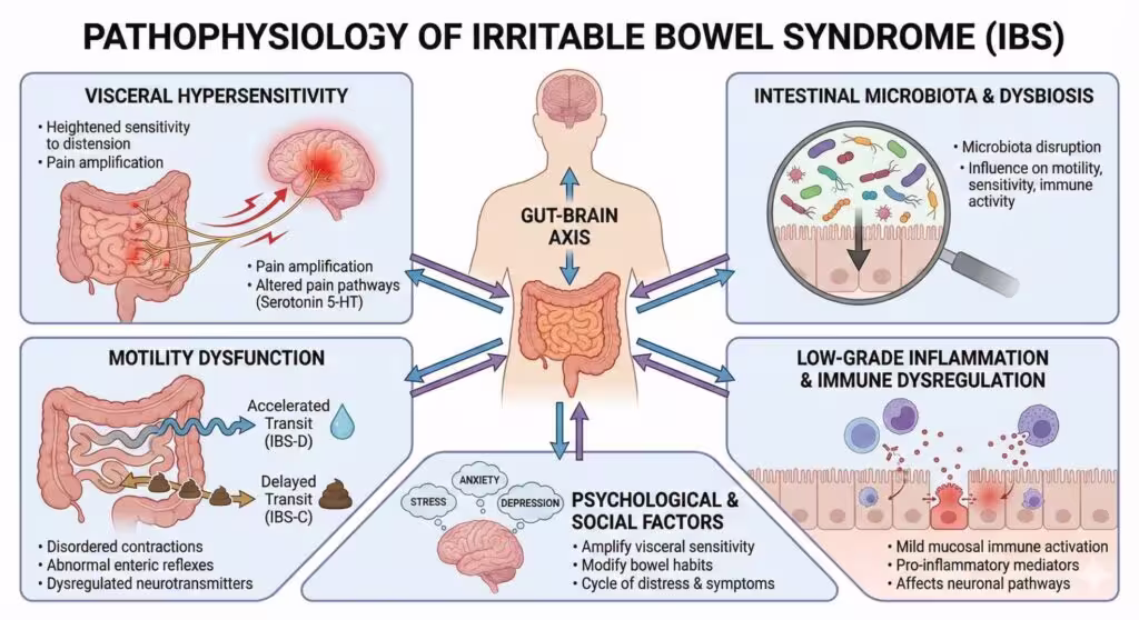 pathophysiology of IBS