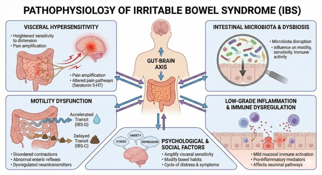 pathophysiology of IBS
