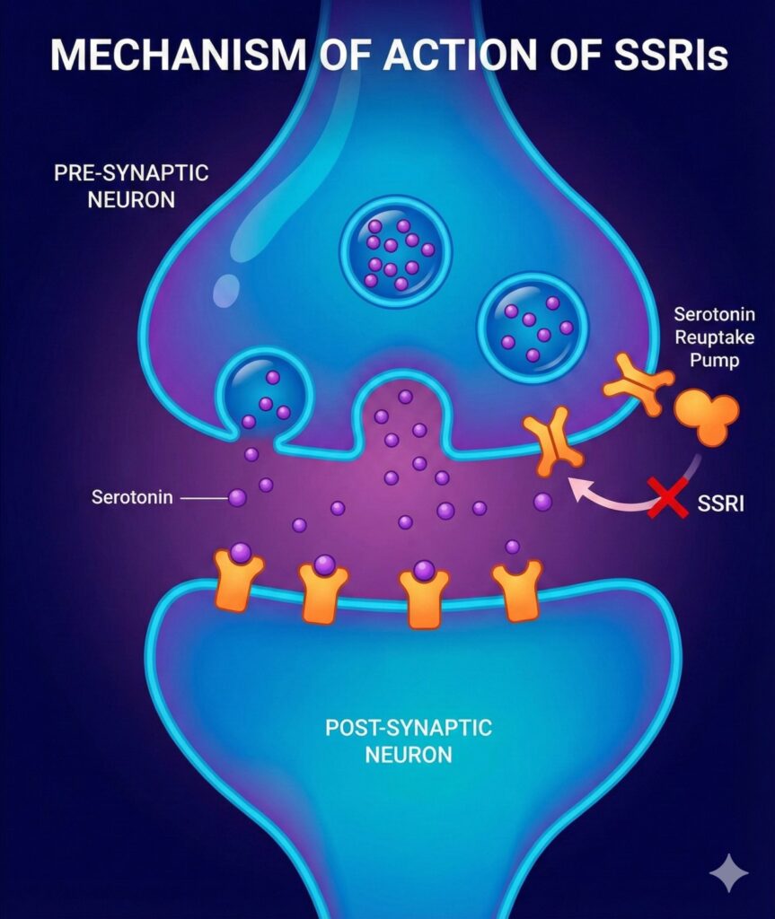 MOA of SSRI