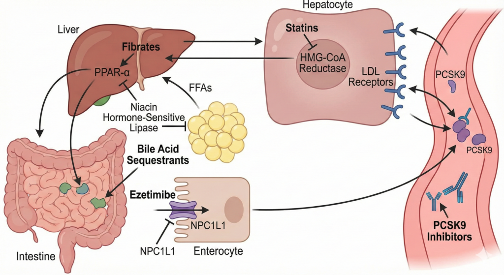 drugs for hyperlipidemias