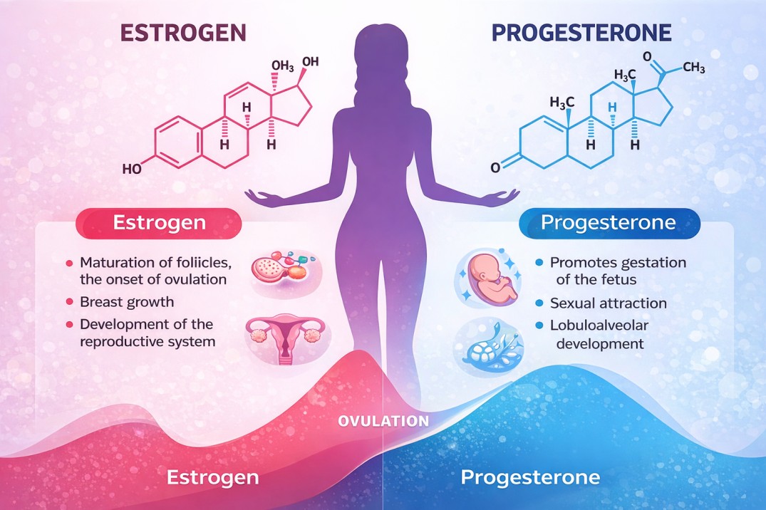 estrogen and progesterone